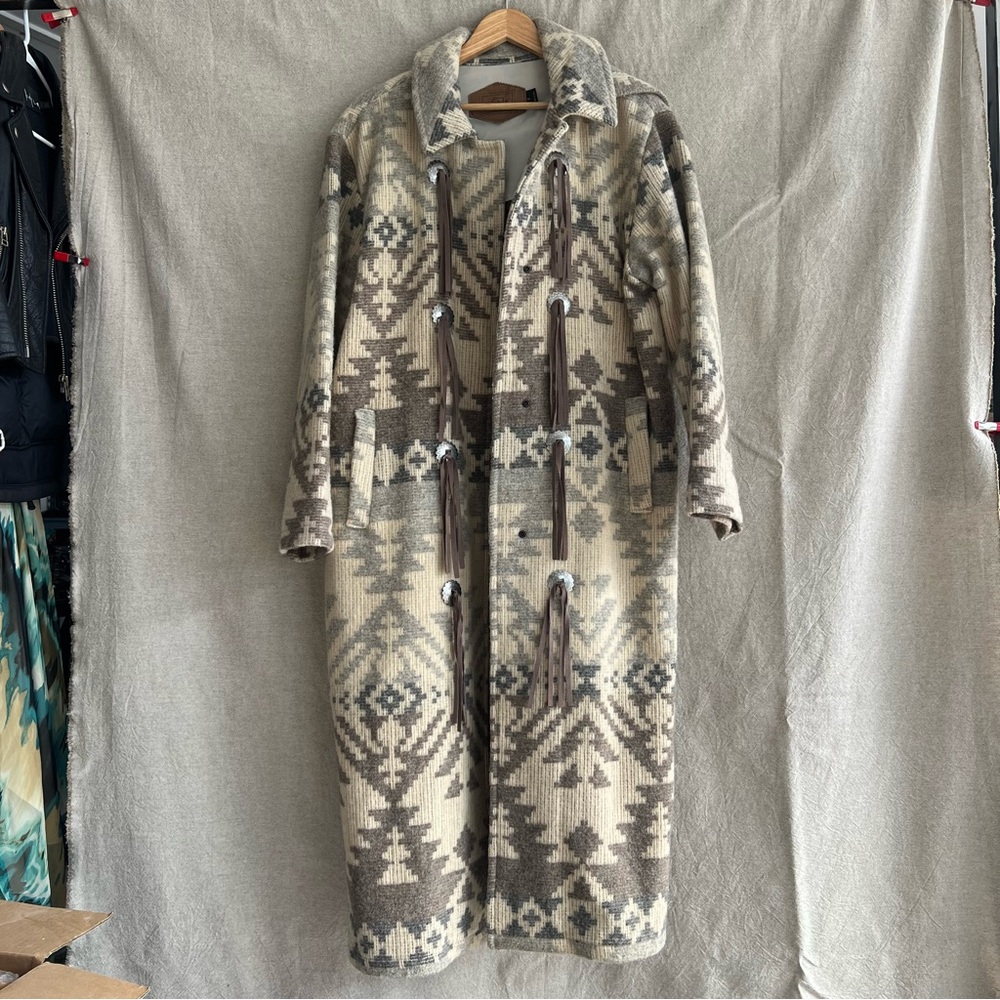 Woolrich Tasseled Southwest Wool Coat